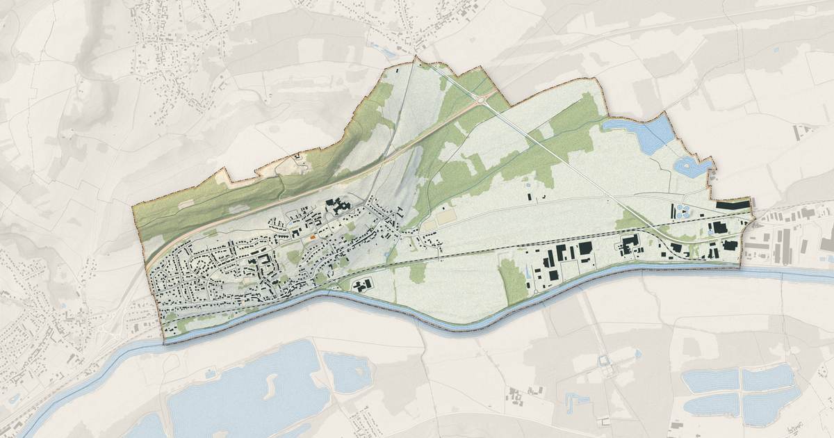 Portrait cartographique de Brenouille : relief, eau, forêts, bâti et voies, calculés à partir des données de l'IGN