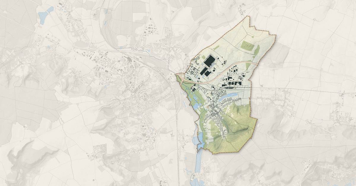 Portrait cartographique de Breuil-le-Sec : relief, eau, forêts, bâti et voies, calculés à partir des données de l'IGN