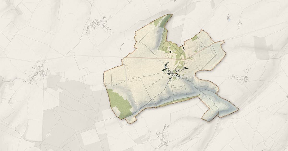 Portrait cartographique de Broyes : relief, eau, forêts, bâti et voies, calculés à partir des données de l'IGN
