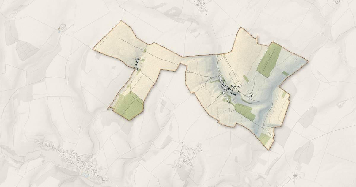 Portrait cartographique de Bucamps : relief, eau, forêts, bâti et voies, calculés à partir des données de l'IGN