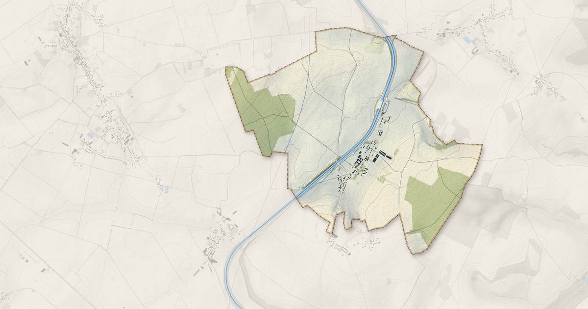 Portrait cartographique de Campagne : relief, eau, forêts, bâti et voies, calculés à partir des données de l'IGN