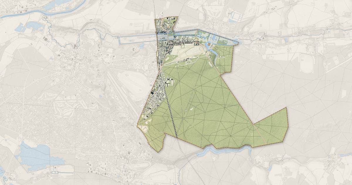 Portrait cartographique de Chantilly : relief, eau, forêts, bâti et voies, calculés à partir des données de l'IGN