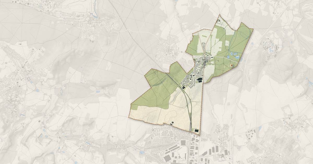 Portrait cartographique de La Chapelle-en-Serval : relief, eau, forêts, bâti et voies, calculés à partir des données de l'IGN