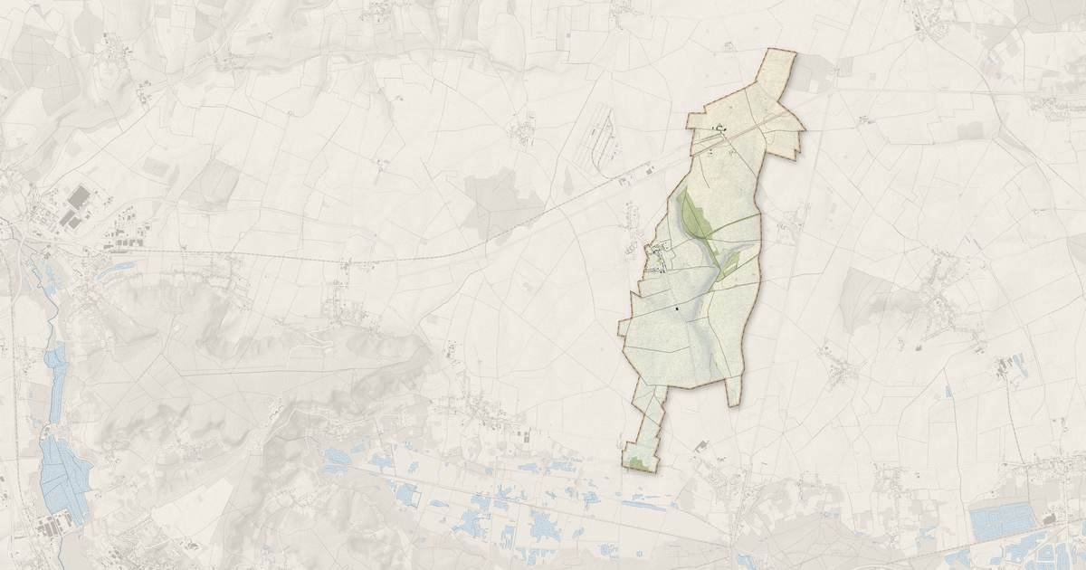 Portrait cartographique de Choisy-la-Victoire : relief, eau, forêts, bâti et voies, calculés à partir des données de l'IGN