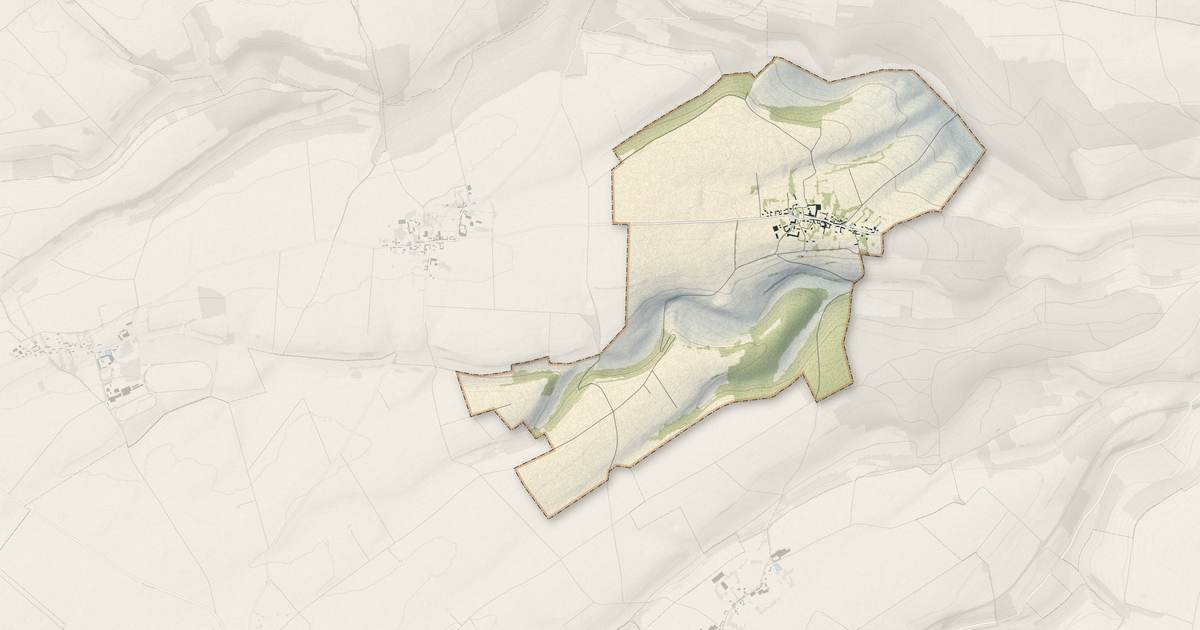 Portrait cartographique de Choqueuse-les-Bénards : relief, eau, forêts, bâti et voies, calculés à partir des données de l'IGN
