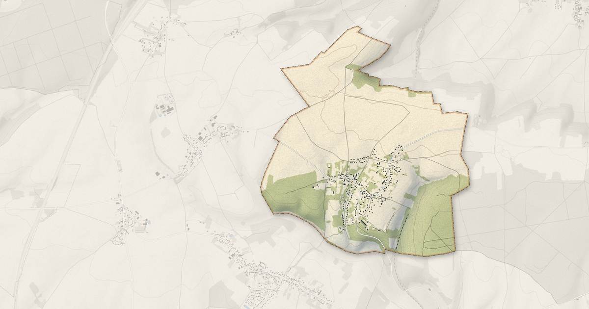 Portrait cartographique de Le Coudray-sur-Thelle : relief, eau, forêts, bâti et voies, calculés à partir des données de l'IGN
