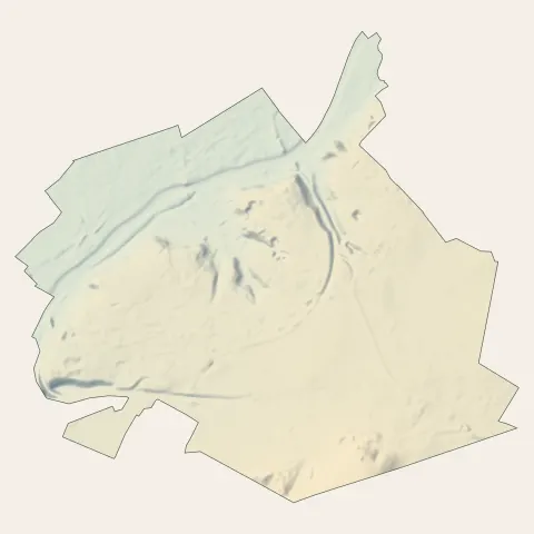 Creil : relief