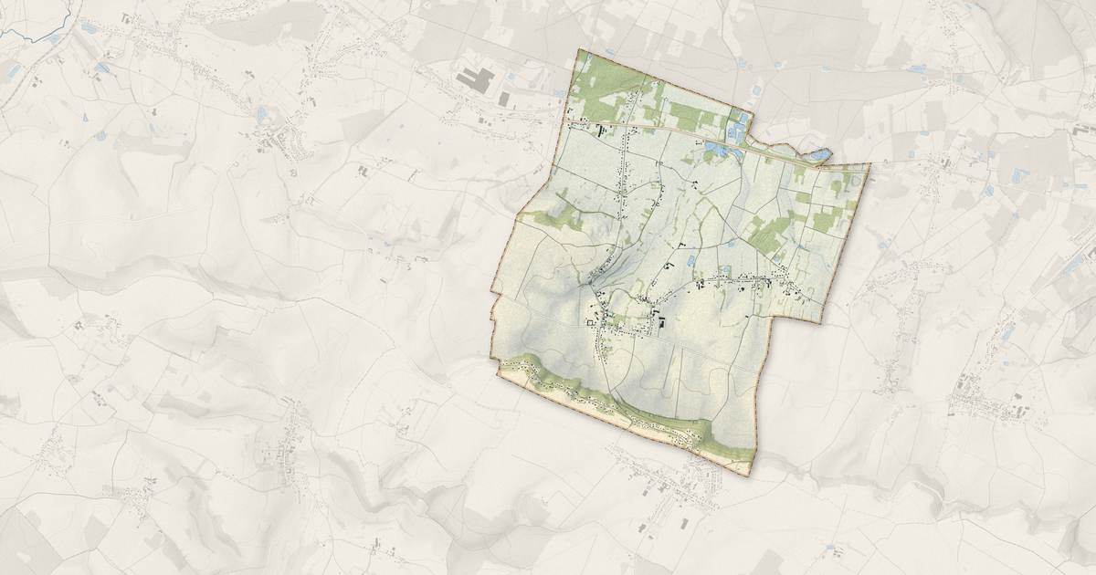 Portrait cartographique de Cuigy-en-Bray : relief, eau, forêts, bâti et voies, calculés à partir des données de l'IGN