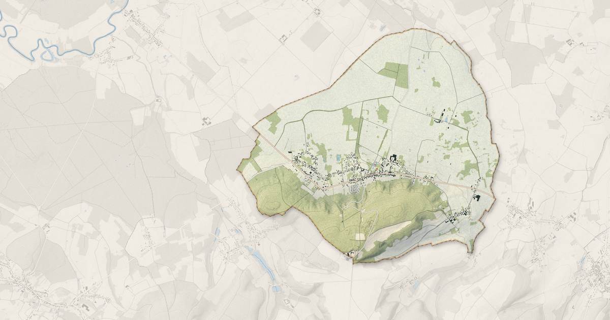 Portrait cartographique de Cuts : relief, eau, forêts, bâti et voies, calculés à partir des données de l'IGN