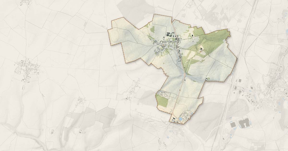 Portrait cartographique de Cuvilly : relief, eau, forêts, bâti et voies, calculés à partir des données de l'IGN