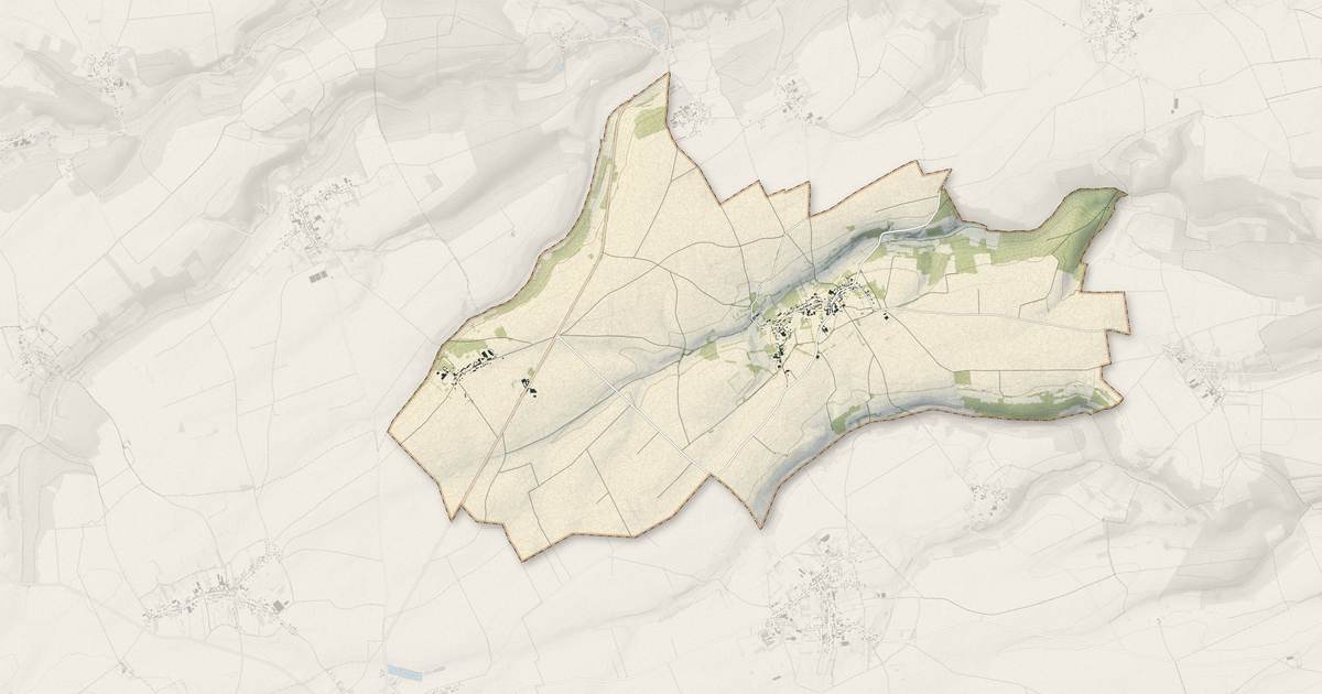 Portrait cartographique de Dargies : relief, eau, forêts, bâti et voies, calculés à partir des données de l'IGN