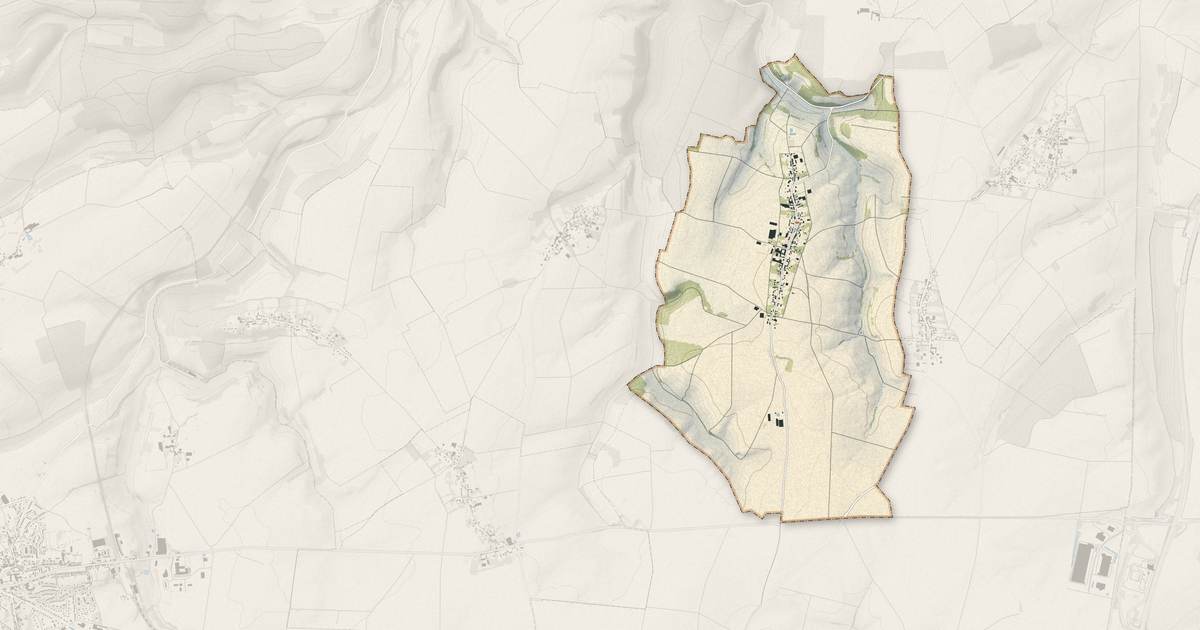 Portrait cartographique de Doméliers : relief, eau, forêts, bâti et voies, calculés à partir des données de l'IGN