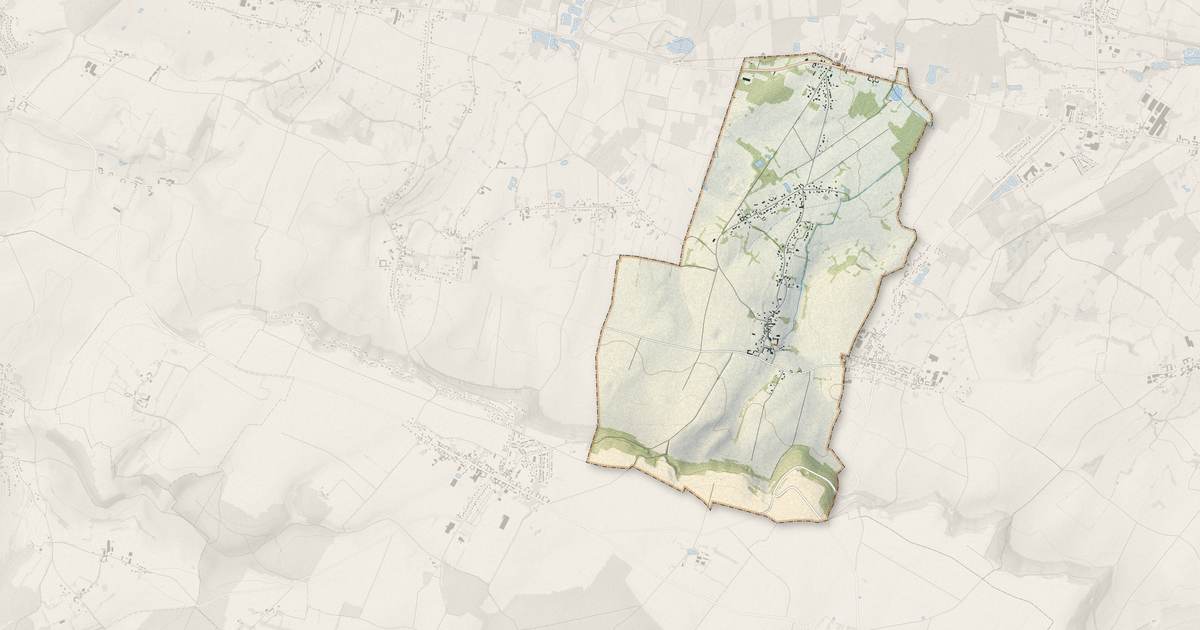 Portrait cartographique de Espaubourg : relief, eau, forêts, bâti et voies, calculés à partir des données de l'IGN