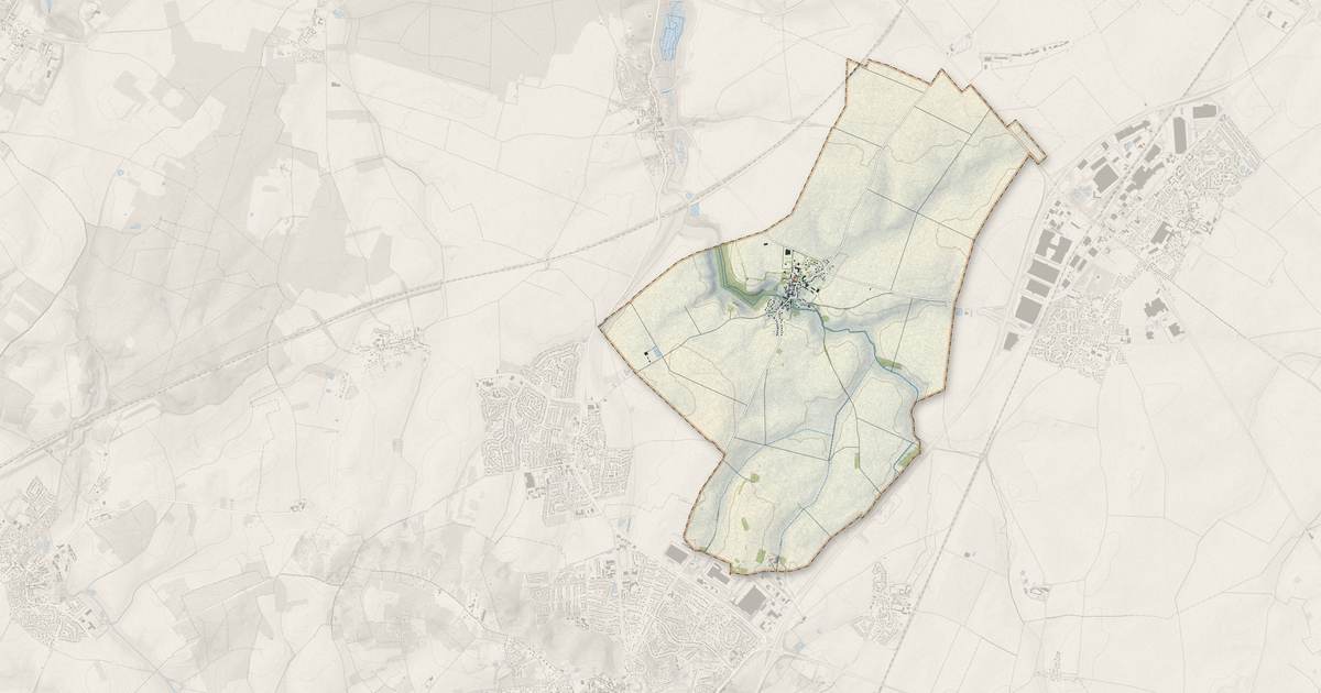 Portrait cartographique de Ève : relief, eau, forêts, bâti et voies, calculés à partir des données de l'IGN