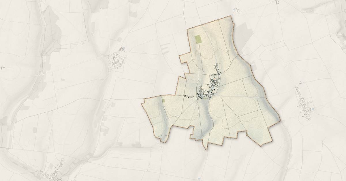 Portrait cartographique de Le Fay-Saint-Quentin : relief, eau, forêts, bâti et voies, calculés à partir des données de l'IGN