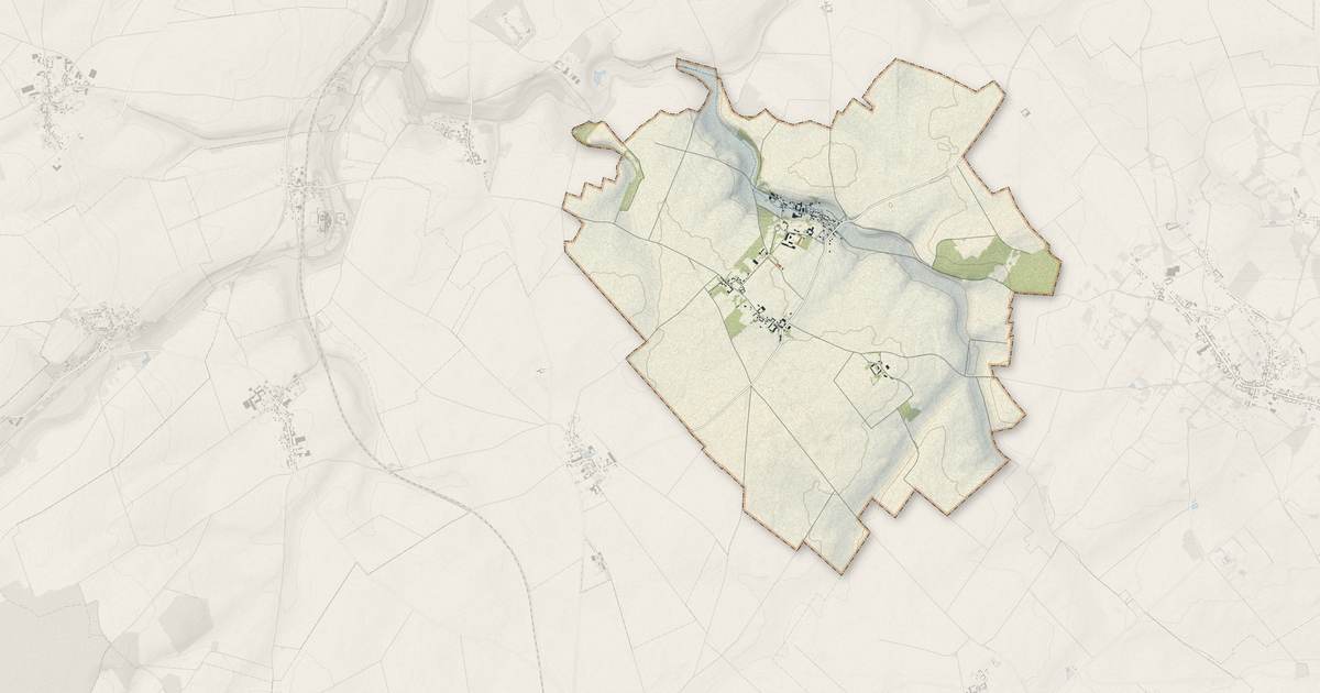 Portrait cartographique de Le Frestoy-Vaux : relief, eau, forêts, bâti et voies, calculés à partir des données de l'IGN