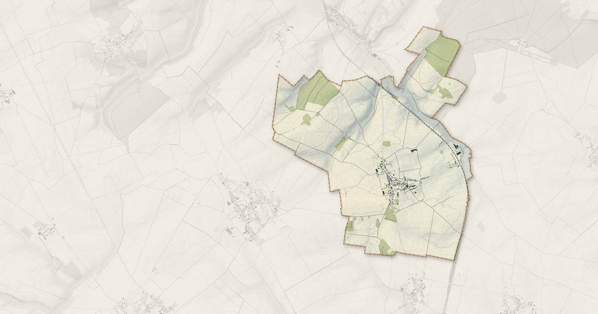 Portrait cartographique de Gannes : relief, eau, forêts, bâti et voies, calculés à partir des données de l'IGN