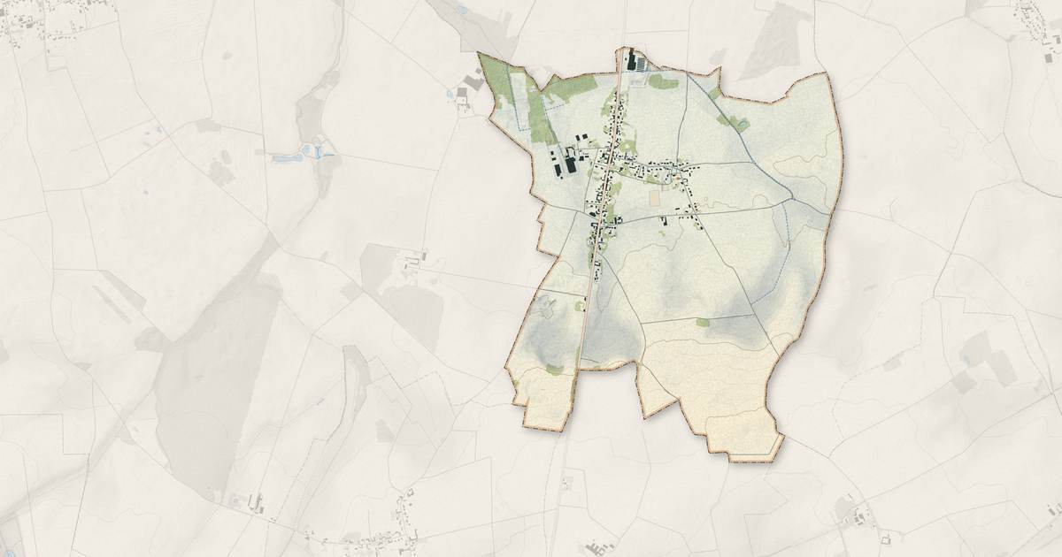 Portrait cartographique de Golancourt : relief, eau, forêts, bâti et voies, calculés à partir des données de l'IGN