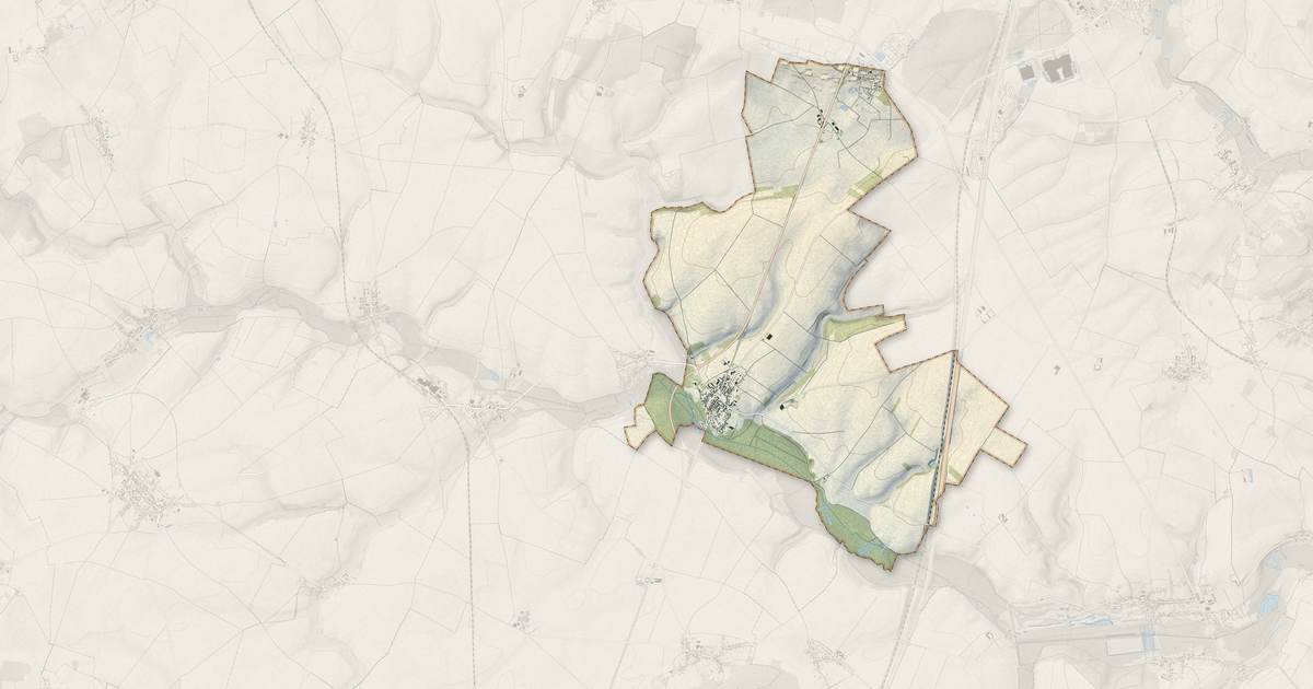 Portrait cartographique de Gournay-sur-Aronde : relief, eau, forêts, bâti et voies, calculés à partir des données de l'IGN