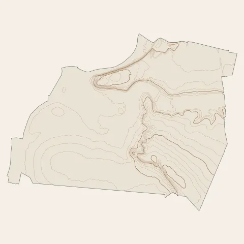 Gouvieux : courbes de niveau