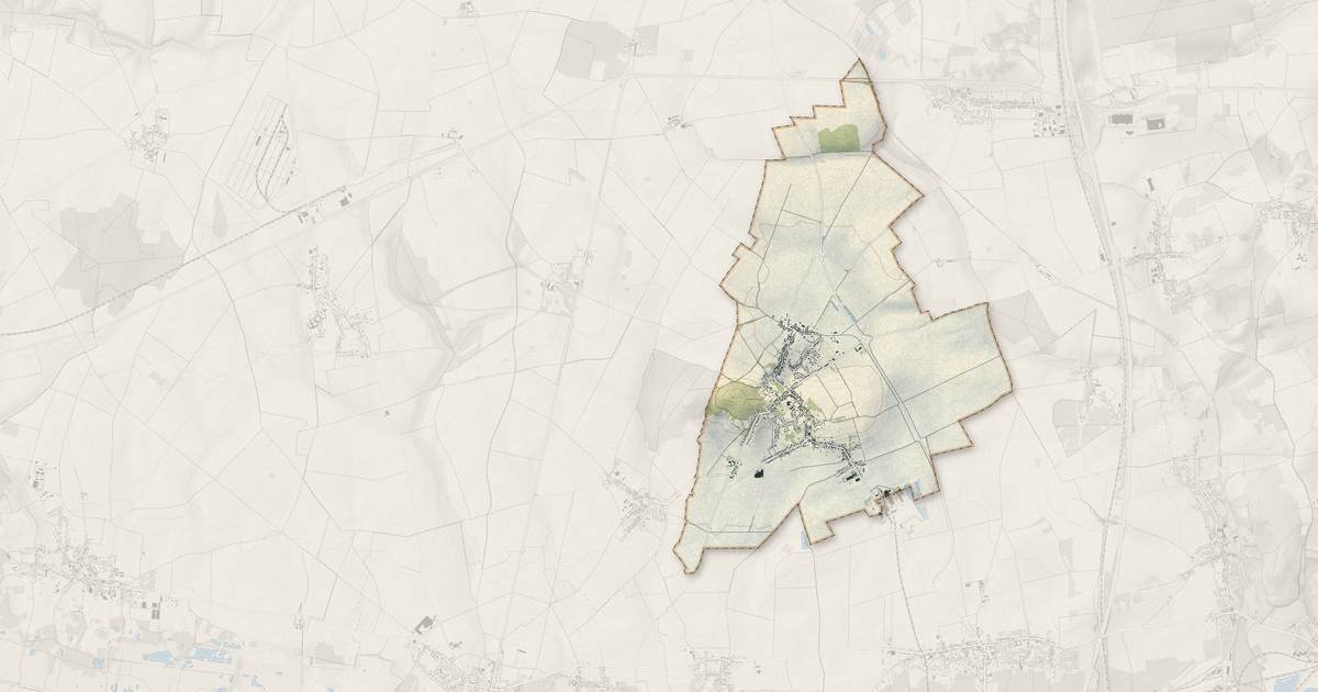 Portrait cartographique de Grandfresnoy : relief, eau, forêts, bâti et voies, calculés à partir des données de l'IGN