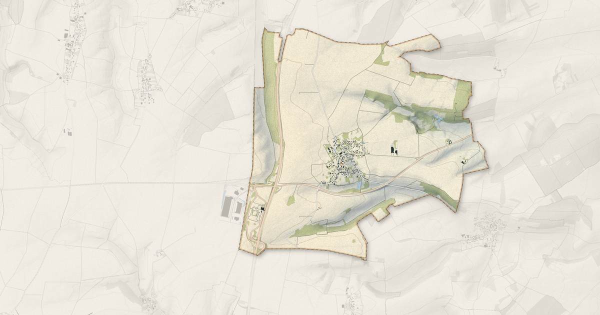 Portrait cartographique de Hardivillers : relief, eau, forêts, bâti et voies, calculés à partir des données de l'IGN