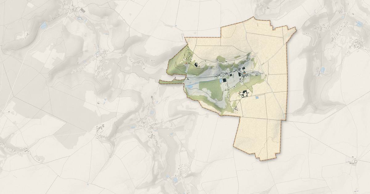 Portrait cartographique de Hautefontaine : relief, eau, forêts, bâti et voies, calculés à partir des données de l'IGN