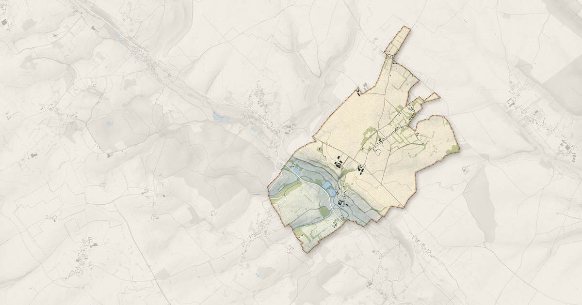 Portrait cartographique de Héricourt-sur-Thérain : relief, eau, forêts, bâti et voies, calculés à partir des données de l'IGN