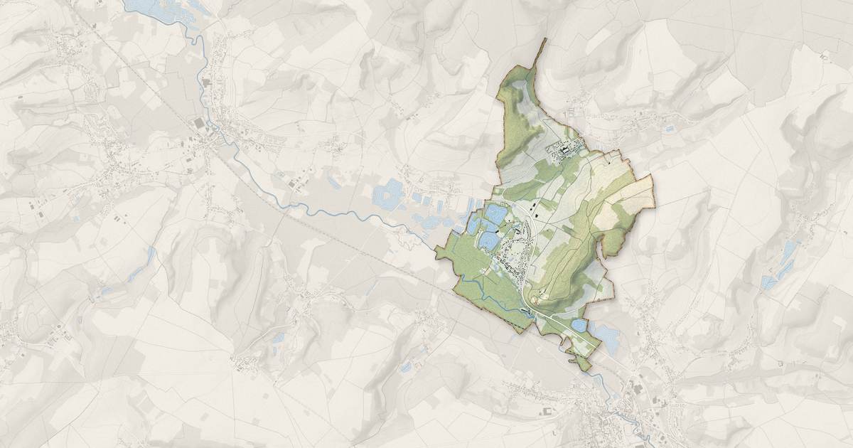 Portrait cartographique de Hondainville : relief, eau, forêts, bâti et voies, calculés à partir des données de l'IGN