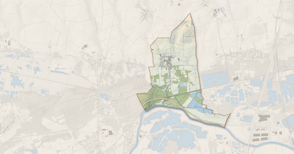 Portrait cartographique de Houdancourt : relief, eau, forêts, bâti et voies, calculés à partir des données de l'IGN