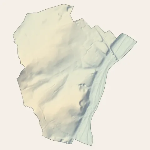 Jaux : relief