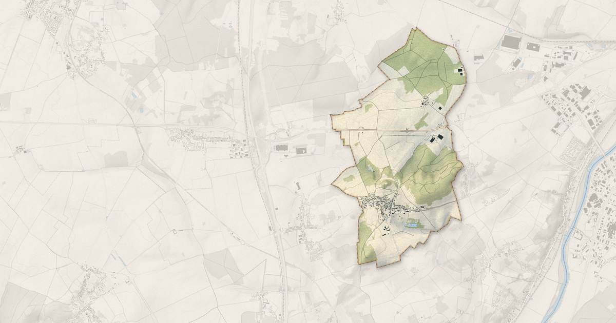 Portrait cartographique de Jonquières : relief, eau, forêts, bâti et voies, calculés à partir des données de l'IGN