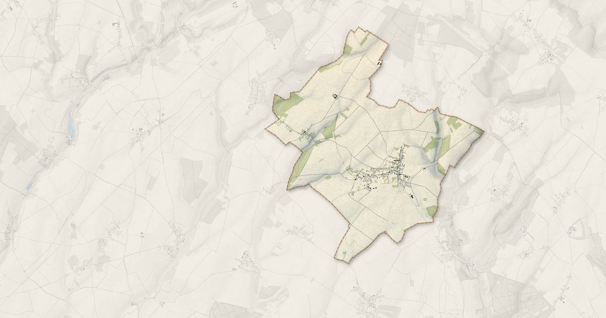 Portrait cartographique de Jouy-sous-Thelle : relief, eau, forêts, bâti et voies, calculés à partir des données de l'IGN