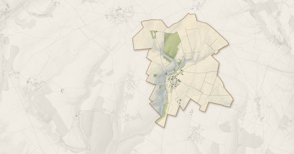 Portrait cartographique de Juvignies : relief, eau, forêts, bâti et voies, calculés à partir des données de l'IGN