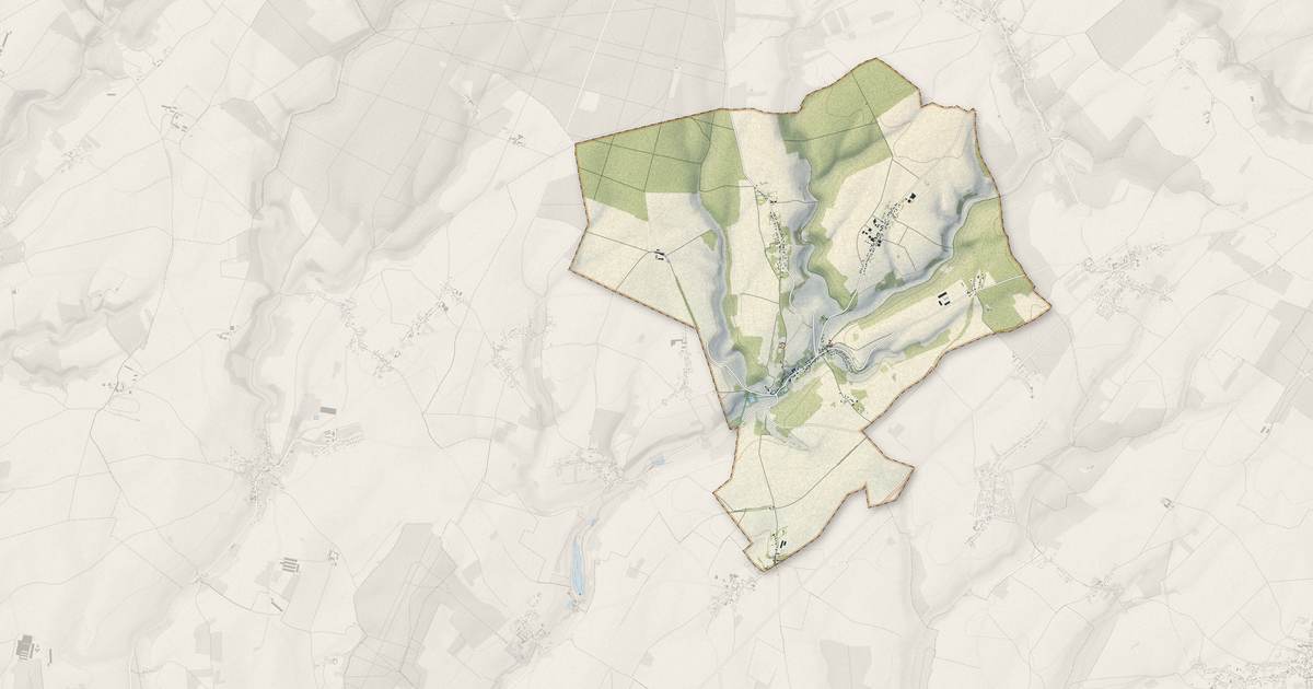 Portrait cartographique de Labosse : relief, eau, forêts, bâti et voies, calculés à partir des données de l'IGN