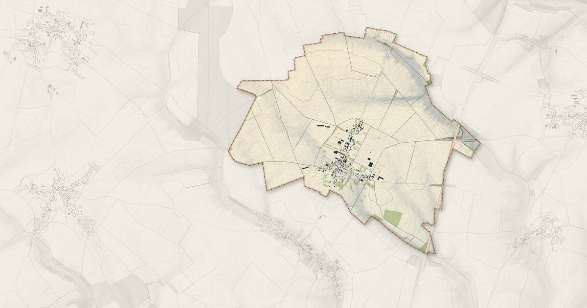 Portrait cartographique de Lachaussée-du-Bois-d'Écu : relief, eau, forêts, bâti et voies, calculés à partir des données de l'IGN