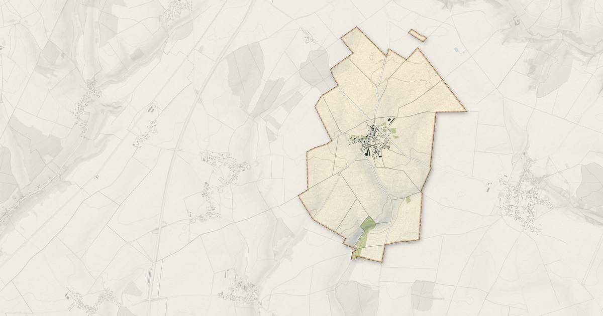 Portrait cartographique de Lafraye : relief, eau, forêts, bâti et voies, calculés à partir des données de l'IGN