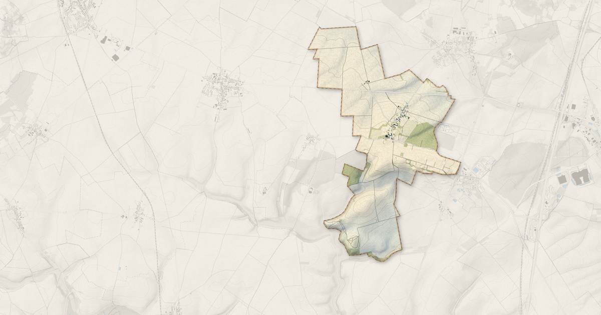 Portrait cartographique de Lataule : relief, eau, forêts, bâti et voies, calculés à partir des données de l'IGN