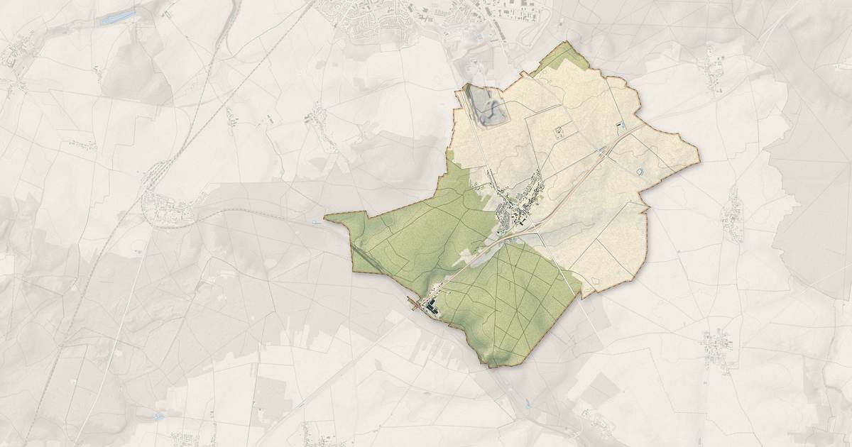 Portrait cartographique de Lévignen : relief, eau, forêts, bâti et voies, calculés à partir des données de l'IGN
