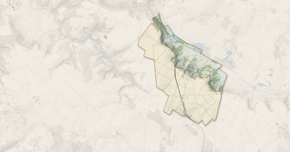 Portrait cartographique de Liancourt-Saint-Pierre : relief, eau, forêts, bâti et voies, calculés à partir des données de l'IGN