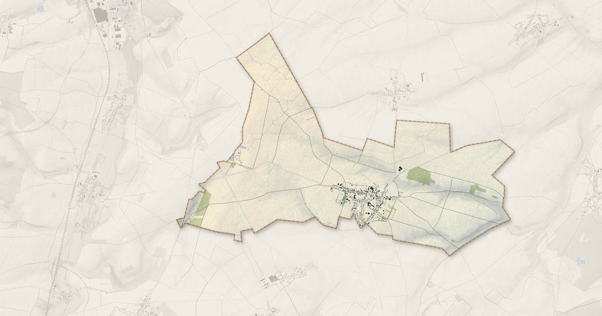 Portrait cartographique de Lieuvillers : relief, eau, forêts, bâti et voies, calculés à partir des données de l'IGN