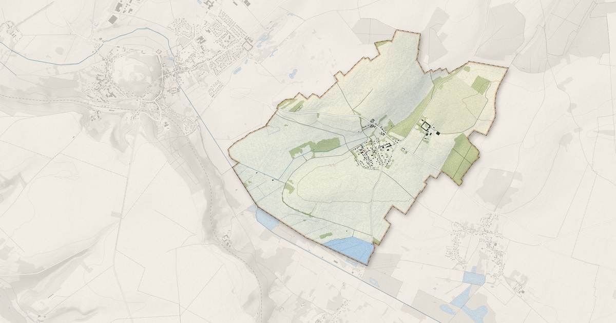 Portrait cartographique de Loconville : relief, eau, forêts, bâti et voies, calculés à partir des données de l'IGN