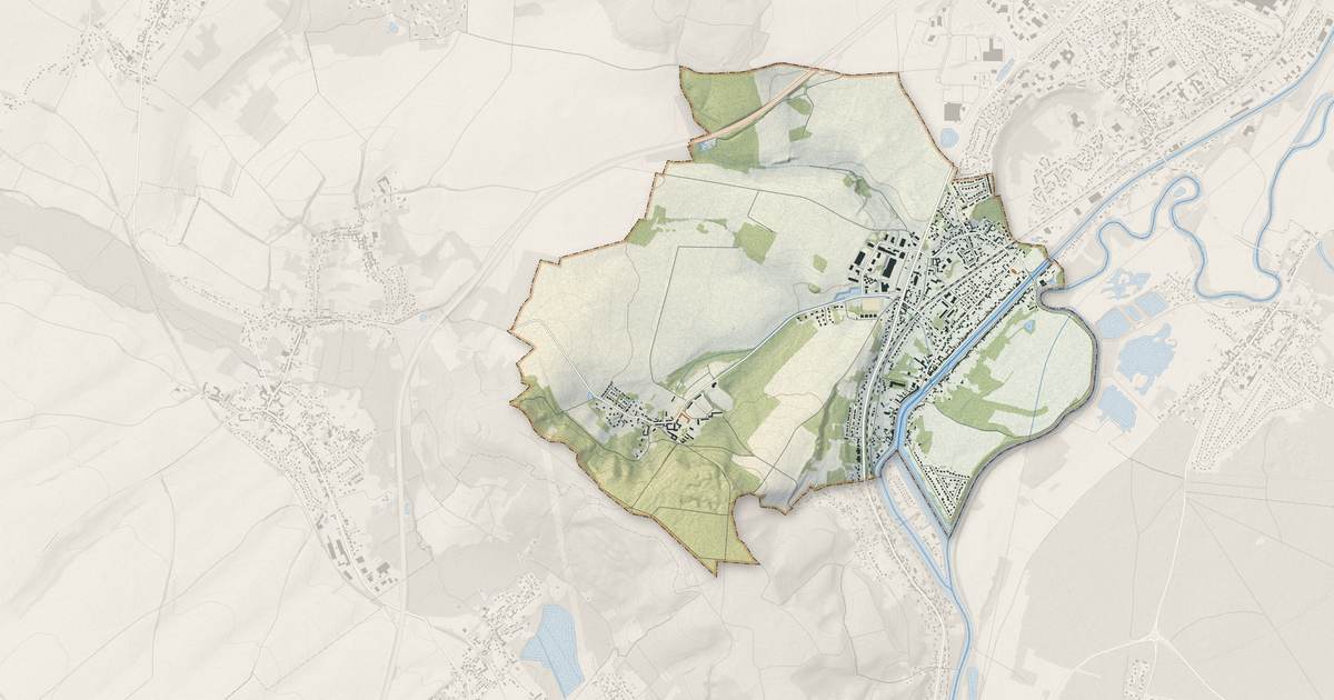 Portrait cartographique de Longueil-Annel : relief, eau, forêts, bâti et voies, calculés à partir des données de l'IGN
