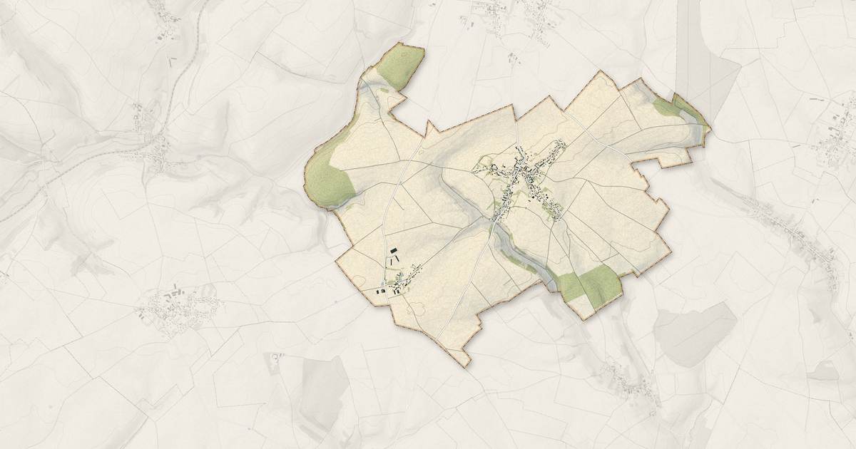 Portrait cartographique de Luchy : relief, eau, forêts, bâti et voies, calculés à partir des données de l'IGN