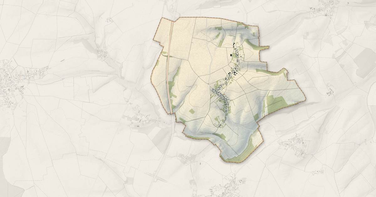 Portrait cartographique de Maisoncelle-Tuilerie : relief, eau, forêts, bâti et voies, calculés à partir des données de l'IGN