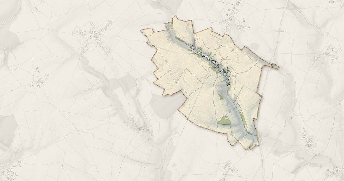 Portrait cartographique de Maulers : relief, eau, forêts, bâti et voies, calculés à partir des données de l'IGN