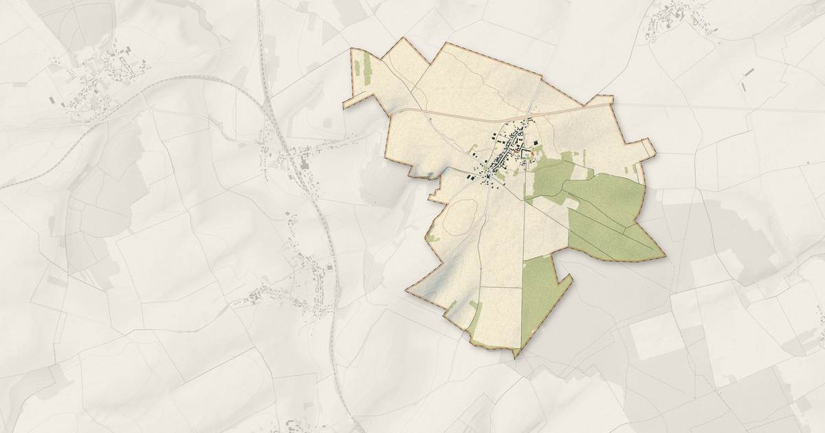 Portrait cartographique de Le Mesnil-Saint-Firmin : relief, eau, forêts, bâti et voies, calculés à partir des données de l'IGN