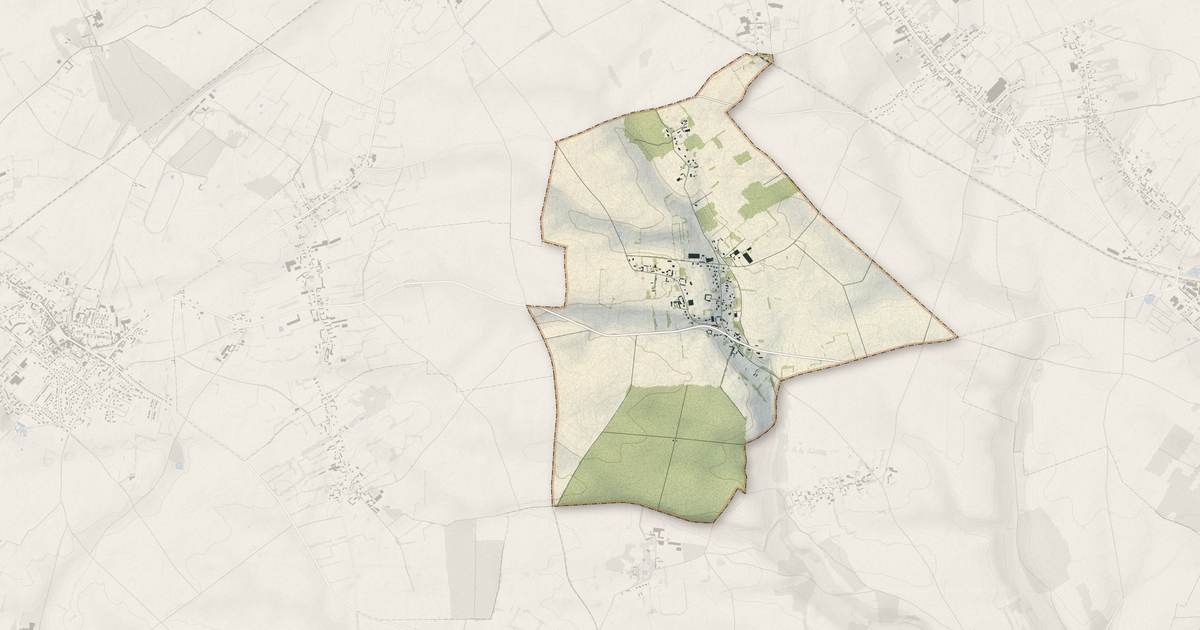 Portrait cartographique de Monceaux-l'Abbaye : relief, eau, forêts, bâti et voies, calculés à partir des données de l'IGN
