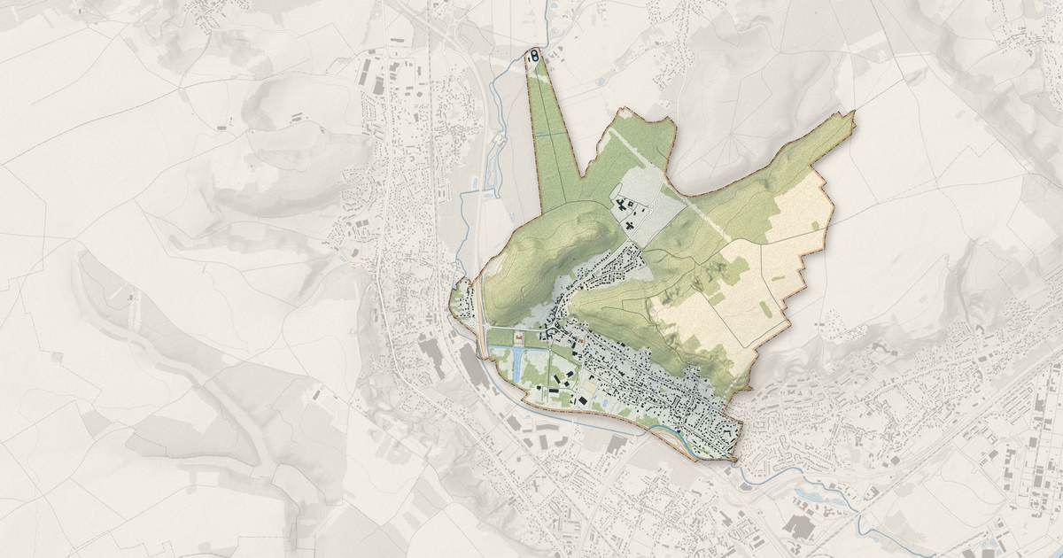 Portrait cartographique de Monchy-Saint-Éloi : relief, eau, forêts, bâti et voies, calculés à partir des données de l'IGN