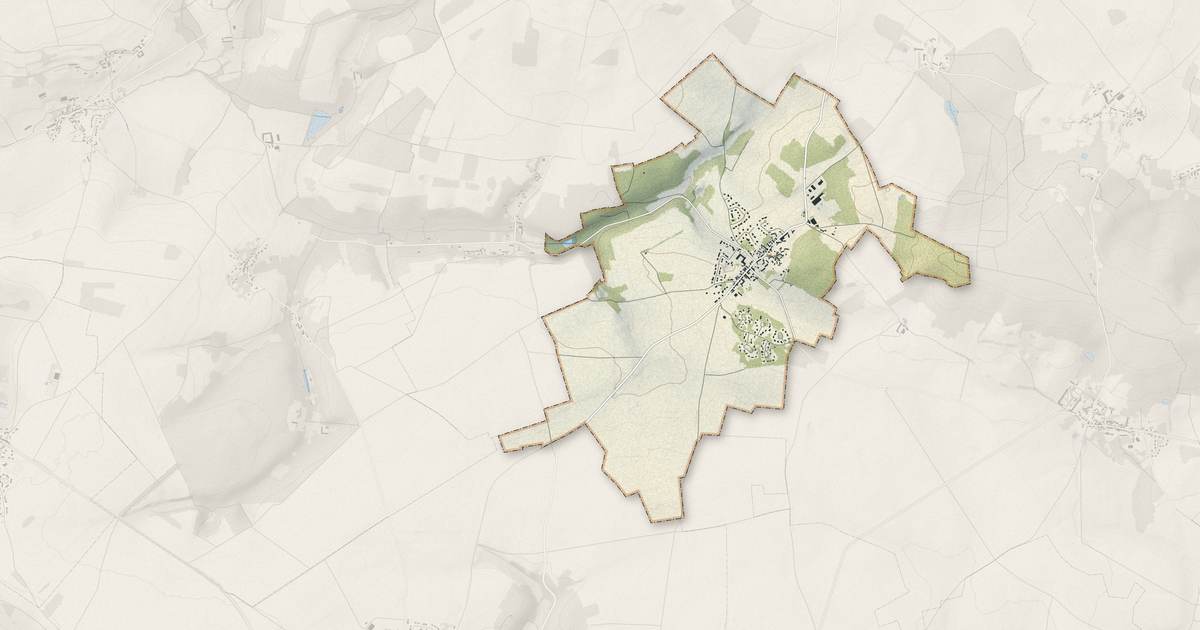 Portrait cartographique de Montagny-en-Vexin : relief, eau, forêts, bâti et voies, calculés à partir des données de l'IGN